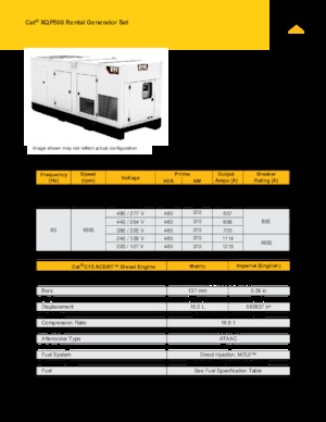 Generatoare de curent diesel Caterpillar XQP500