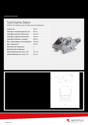 Cuplaje rapide Rototilt® QC60-4 