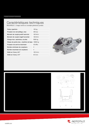 Cuplaje rapide Rototilt® QC60-4 