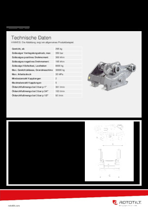 Cuplaje rapide Rototilt® QC70 