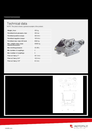 Cuplaje rapide Rototilt® QC70 