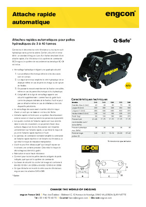 Cuplaje rapide engcon QS70