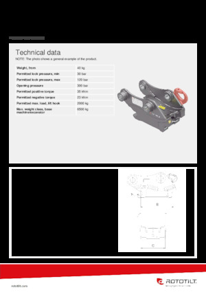 Cuplaje rapide Rototilt® S40 