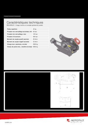 Cuplaje rapide Rototilt® S40 