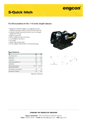 Cuplaje rapide engcon S40