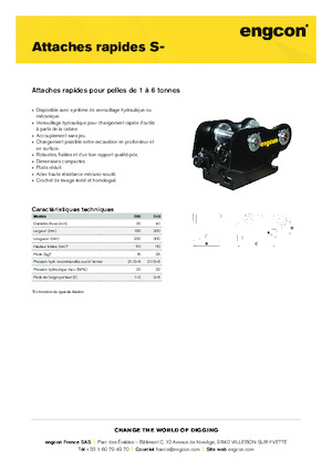 Cuplaje rapide engcon S40