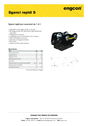Cuplaje rapide engcon S40
