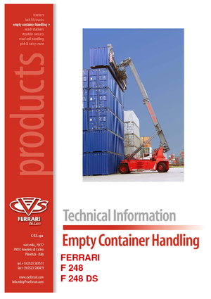 Stivuitoare pentru containere CVS Ferrari 248.6