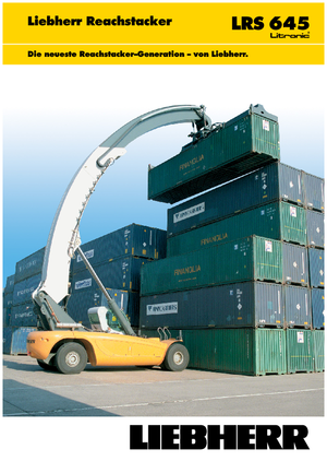 Stivuitoare pentru containere Liebherr LRS 645 Litronic