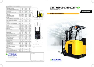 Stivuitoare electrice cu catarg retractabil Hyundai 20 BCS-9