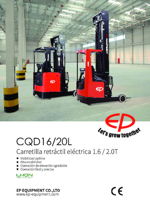 Stivuitoare electrice cu catarg retractabil EP CQD20L