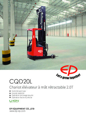 Stivuitoare electrice cu catarg retractabil EP CQD20L