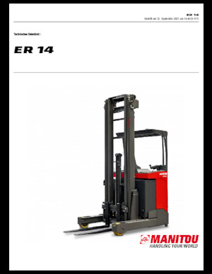 Stivuitoare electrice cu catarg retractabil Manitou ER 14
