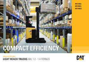 Stivuitoare electrice cu catarg retractabil Caterpillar NR14N3L