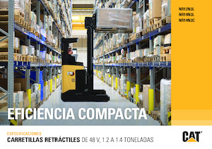 Stivuitoare electrice cu catarg retractabil Caterpillar NR14N3L