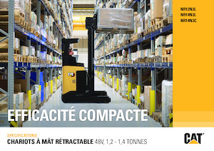 Stivuitoare electrice cu catarg retractabil Caterpillar NR14N3L