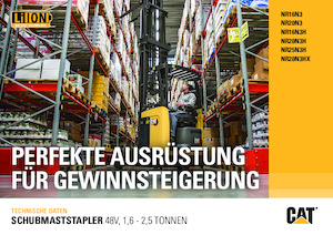 Stivuitoare electrice cu catarg retractabil Caterpillar NR20N3