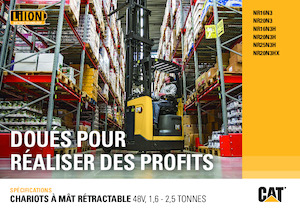 Stivuitoare electrice cu catarg retractabil Caterpillar NR20N3