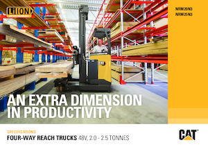 Stivuitoare electrice cu catarg retractabil Caterpillar NRM25N3