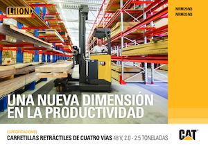 Stivuitoare electrice cu catarg retractabil Caterpillar NRM25N3