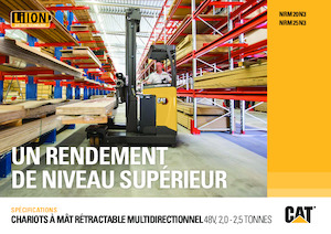 Stivuitoare electrice cu catarg retractabil Caterpillar NRM25N3