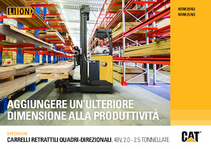 Stivuitoare electrice cu catarg retractabil Caterpillar NRM25N3