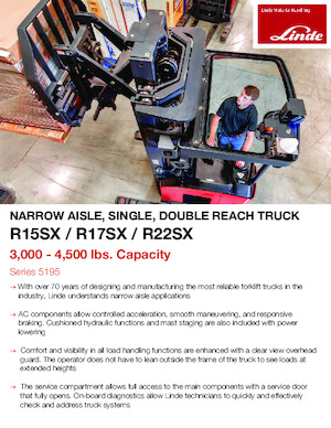 Stivuitoare electrice cu catarg retractabil Linde R17SX-24V