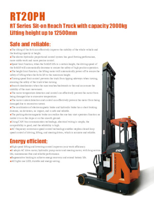 Stivuitoare electrice cu catarg retractabil Noblelift RT20PH