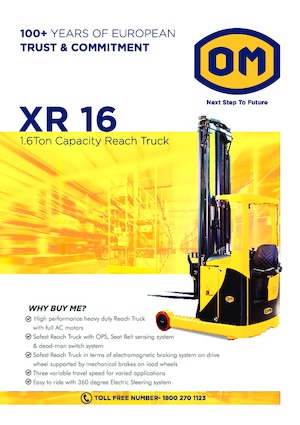 Stivuitoare electrice cu catarg retractabil OM XR 16 N