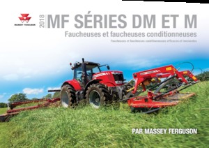 Cositori cu discuri atașate pe spate, cu tambur de condiționare Massey Ferguson DM367 TL-V-RC