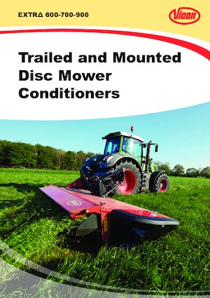 Cositori cu discuri atașate pe spate, cu tambur de condiționare Vicon Extra 736 T