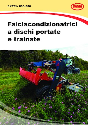 Cositori cu discuri atașate pe spate, cu tambur de condiționare Vicon Extra 736 T
