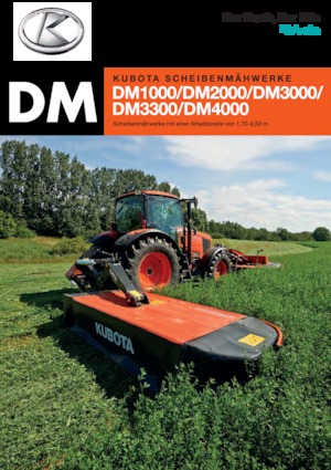 Cositori cu discuri atașate pe spate, fără tambur de condiționare Kubota DM2032