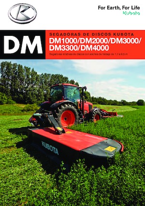 Cositori cu discuri atașate pe spate, fără tambur de condiționare Kubota DM2032