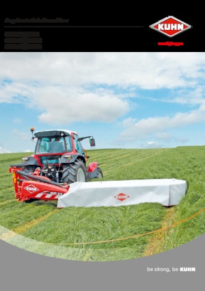 Cositori cu discuri atașate pe spate, fără tambur de condiționare Kuhn GMD 315 FF