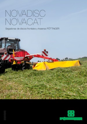 Cositori cu discuri atașate pe spate, fără tambur de condiționare Pöttinger NovaCat 352 CF