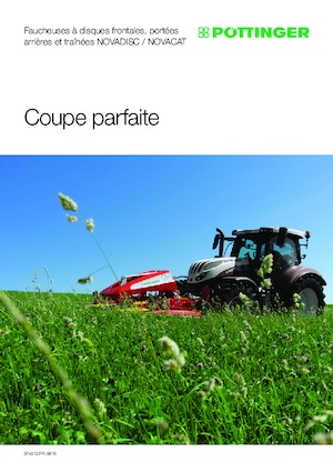 Cositori cu discuri atașate pe spate, fără tambur de condiționare Pöttinger NovaCat 352 CF