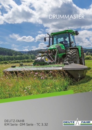 Tamburi de cosit atașați pe spate, cu tambur de condiționare DEUTZ-FAHR DrumMaster 631