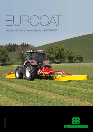 Tamburi de cosit atașați pe spate, fără tambur de condiționare Pöttinger EuroCat 312