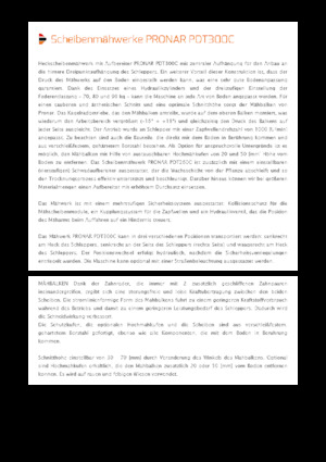 Cositori cu discuri atașate pe spate, cu tambur de condiționare Pronar PDT 300 C