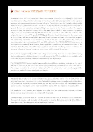 Cositori cu discuri atașate pe spate, cu tambur de condiționare Pronar PDT 300 C