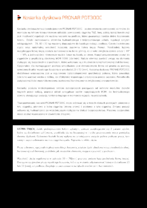 Cositori cu discuri atașate pe spate, cu tambur de condiționare Pronar PDT 300 C