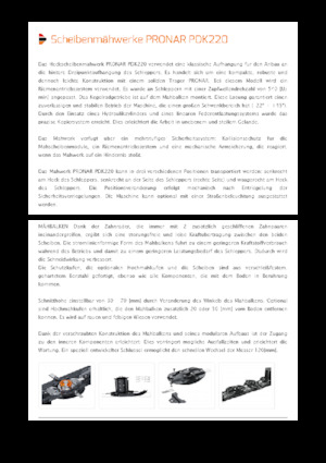 Cositori cu discuri atașate pe spate, fără tambur de condiționare Pronar PDK 220