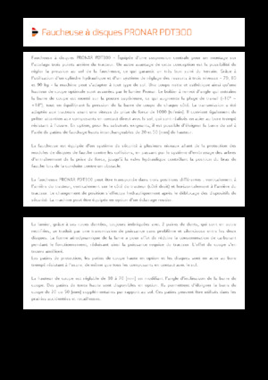 Cositori cu discuri atașate pe spate, fără tambur de condiționare Pronar PDT 300