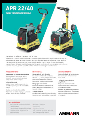 Plăci compactoare reversibile Ammann APR 2240