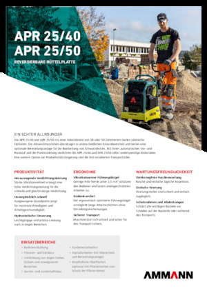 Plăci compactoare reversibile Ammann APR 2550
