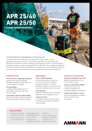 Plăci compactoare reversibile Ammann APR 2550