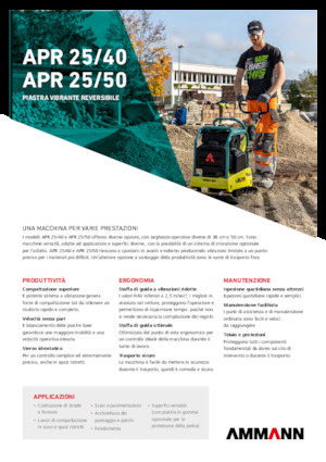 Plăci compactoare reversibile Ammann APR 2550