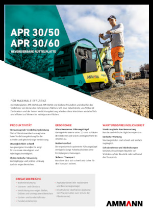 Plăci compactoare reversibile Ammann APR 3060