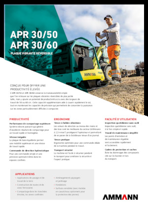 Plăci compactoare reversibile Ammann APR 3060